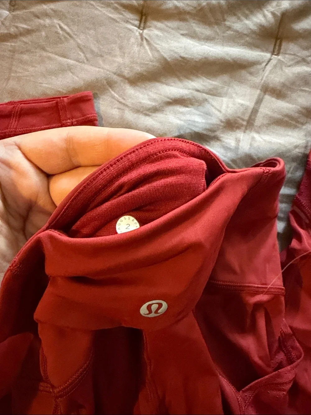 lululemon athletica Deep Red/Maroon High-Rise Leggings